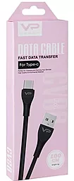 Кабель Veron SC08 USB-A - Type-C 15w 3a 1м cable Black - миниатюра 4 Кабель Veron SC08 USB-A - Type-C 15w 3a 1м cable Black - миниатюра 4