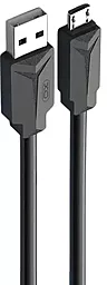 Кабель XO NB232 USB-A - micro USB 12w 2.4a 1м cable Black - фото Кабель XO NB232 USB-A - micro USB 12w 2.4a 1м cable Black