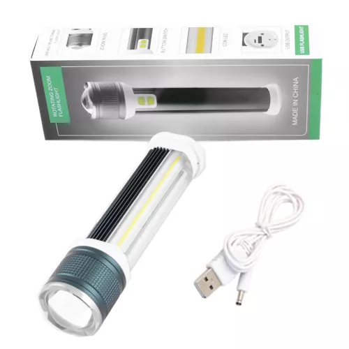 Фонарик аккумуляторный Small Sun X1-T6+COB (white+red) - фото 3