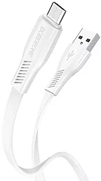 Кабель Borofone BX85 Auspicious USB-A - micro USB 12w 2.4a 1м cable White - фото Кабель Borofone BX85 Auspicious USB-A - micro USB 12w 2.4a 1м cable White