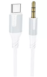 Аудіо кабель Borofone BL19 Creator digital audio AUX mini Jack 3.5 мм - USB Type-C M/M cable 1 м white