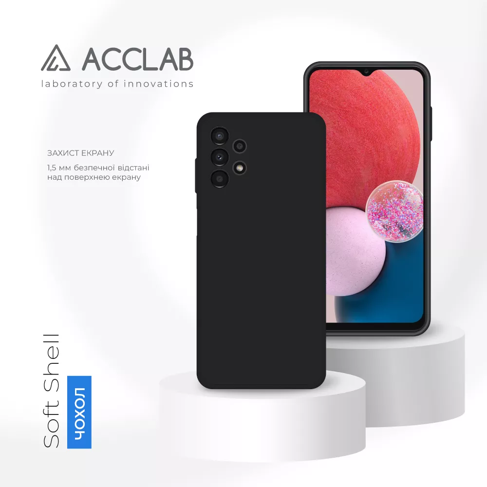 Чехол ACCLAB SoftShell для Samsung Galaxy A13 4G Black - фото 4