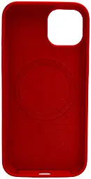 Чехол Silicone Case Full Fine Ring MagSafe для Apple iPhone 13  Red - миниатюра 2
