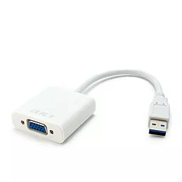 Видео переходник (адаптер) ExtraDigital USB 3.0 - VGA White (KBV1744)