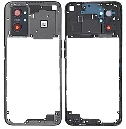 Рамка корпуса Realme 9i со стеклом камеры Black - фото Рамка корпуса Realme 9i со стеклом камеры Black