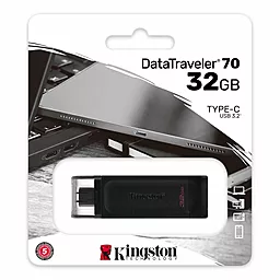 Флешка Kingston 32GB USB-C 3.2 Gen 1 DataTraveler 70 (DT70/32GB) - миниатюра 3
