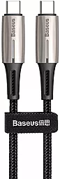 Кабель Baseus Water Drop-Shaped Lamp USB Type-C - Type-C 60w 3a 1м PD cable Black (CATSD-J01) - фото Кабель Baseus Water Drop-Shaped Lamp USB Type-C - Type-C 60w 3a 1м PD cable Black (CATSD-J01)