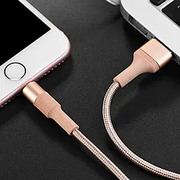 Кабель Borofone BX21 USB-A - Lightning 12w 2.4a 1м cable Rose/Gold - миниатюра 3 Кабель Borofone BX21 USB-A - Lightning 12w 2.4a 1м cable Rose/Gold - миниатюра 3