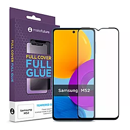 Захисне скло MAKE Full Cover Full Glue Samsung M526 Galaxy M52 Black (MGF-SM52)