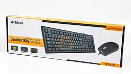 Комплект (клавиатура+мышка) A4Tech USB Black (KRS-8372) - миниатюра 2