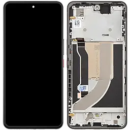 Дисплей ZTE Nubia Neo 3 GT з тачскріном і рамкою, оригінал, Interstellar Gray - фото Дисплей ZTE Nubia Neo 3 GT з тачскріном і рамкою, оригінал, Interstellar Gray