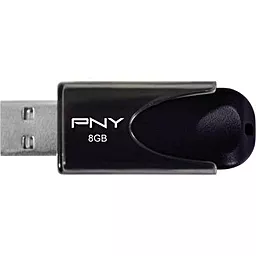 Флешка PNY 8GB Attache4 USB 2.0 (FD8GBATT4-EF) Black - фото Флешка PNY 8GB Attache4 USB 2.0 (FD8GBATT4-EF) Black