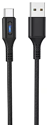 Кабель Hoco U79 Admirable Smart Power USB-A - Type-C 12w 2.4a 1.2м cable Black - фото Кабель Hoco U79 Admirable Smart Power USB-A - Type-C 12w 2.4a 1.2м cable Black