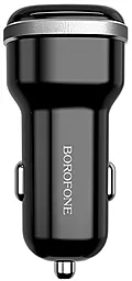 Автомобильное зарядное устройство Borofone BZ13 Extram 2.4a 2xUSB-A ports car charger black - фото Автомобильное зарядное устройство Borofone BZ13 Extram 2.4a 2xUSB-A ports car charger black