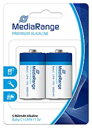 Батарейки MediaRange Premium Alkaline C LR14 1.5V Baby 2шт (MRBAT108)