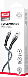 Кабель XO NB209 Braided USB-A - Lightning 12w 2.4a 1м cable Silver - миниатюра 3 Кабель XO NB209 Braided USB-A - Lightning 12w 2.4a 1м cable Silver - миниатюра 3