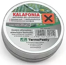 Флюс паста AG Chemia KALAFONIA-20 20гр в металлической емкости - фото Флюс паста AG Chemia KALAFONIA-20 20гр в металлической емкости