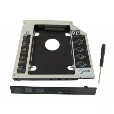 Карман-переходник HDD/SSD 2.5'' для ноутбука ODD SATA Maiwo NSTOR-9 мм - фото 1