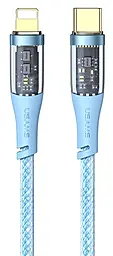 Кабель Usams Icy Series USB Type-C - Lightning 20w 3a 1.2м PD cable Blue (US-SJ573) - фото Кабель Usams Icy Series USB Type-C - Lightning 20w 3a 1.2м PD cable Blue (US-SJ573)