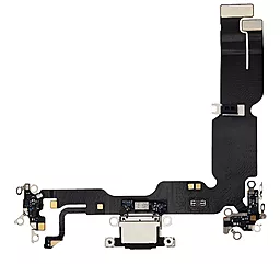 Нижний шлейф Apple iPhone 15 Plus с разъемом зарядки и микрофоном, Original Black - фото Нижний шлейф Apple iPhone 15 Plus с разъемом зарядки и микрофоном, Original Black