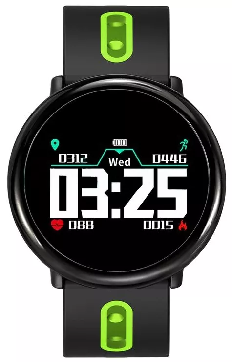 Смарт-годинник SmartWatch S-07 Black/Green - фото 2