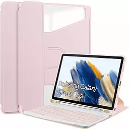 Чехол для планшета BeCover с безпроводной клавиатурой для Samsung Galaxy Tab A9 Plus SM-X210/SM-X215/SM-X216 11.0" Pink (710333) - фото Чехол для планшета BeCover с безпроводной клавиатурой для Samsung Galaxy Tab A9 Plus SM-X210/SM-X215/SM-X216 11.0" Pink (710333)