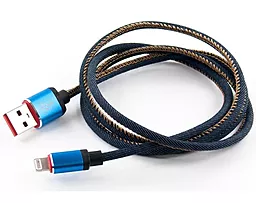Кабель Dengos USB-A - Lightning 10w 1м cable Blue (NTK-L-MT-JEANS) - фото Кабель Dengos USB-A - Lightning 10w 1м cable Blue (NTK-L-MT-JEANS)