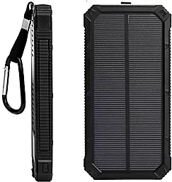 Повербанк MANGO Solar LED 2USB 15000 mAh Black - фото Повербанк MANGO Solar LED 2USB 15000 mAh Black