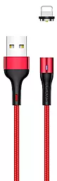 Кабель Usams U29 Magnetic USB-A - Lightning 12w 2.4a 1м cable Red - фото Кабель Usams U29 Magnetic USB-A - Lightning 12w 2.4a 1м cable Red