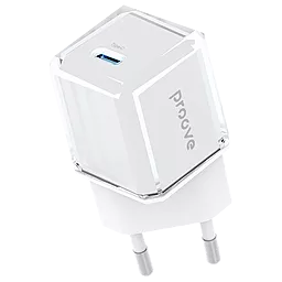 Сетевое зарядное устройство Proove Pure 30w GaN PD USB-C fast charger white (WCPU30012202) - фото Сетевое зарядное устройство Proove Pure 30w GaN PD USB-C fast charger white (WCPU30012202)