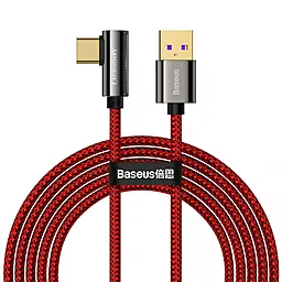 Кабель Baseus Legend Series Elbow USB-A - Type-C 66w 6a 2м Huawei SCP cable Red (CACS000509) - фото Кабель Baseus Legend Series Elbow USB-A - Type-C 66w 6a 2м Huawei SCP cable Red (CACS000509)