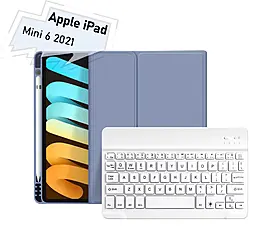 Чехол-книжка BeCover с беспроводной клавиатурой для Apple iPad Mini 6 2021 Purple (712991) - фото Чехол-книжка BeCover с беспроводной клавиатурой для Apple iPad Mini 6 2021 Purple (712991)