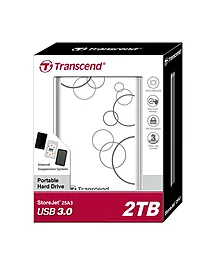 Внешний жесткий диск Transcend StoreJet 25A3 2.5 USB 3.0 2TB (TS2TSJ25A3W) White - миниатюра 4