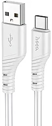 Кабель Hoco X97 Crystal Silicone USB-A - Type-C 12w 2.4a 1м cable Light Gray - фото Кабель Hoco X97 Crystal Silicone USB-A - Type-C 12w 2.4a 1м cable Light Gray