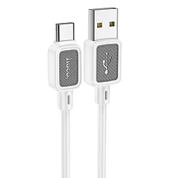 Кабель Hoco X108 Benefit USB-A - Type-C 15w 3a 1м cable White - фото Кабель Hoco X108 Benefit USB-A - Type-C 15w 3a 1м cable White