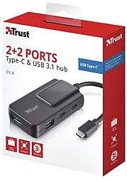 Мультипортовый USB Type-C хаб Trust Oila 2+2 Port USB-С & USB 3.1 (21321) - миниатюра 5