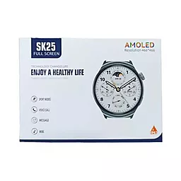 Смарт-годинник Smart Watch SK25 Amoled Black - мініатюра 2