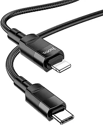 Кабель Hoco U106 USB Type-C - Lightning 20w 3a 1.2м PD сable Black - миниатюра 2 Кабель Hoco U106 USB Type-C - Lightning 20w 3a 1.2м PD сable Black - миниатюра 2
