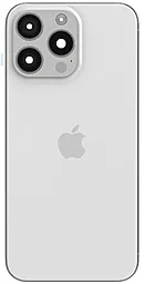 Задняя крышка корпуса Apple iPhone 15 Pro Max со стеклом камеры Original White Titanium