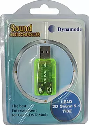 Внешняя звуковая карта Dynamode USB 3D RTL Green - миниатюра 3