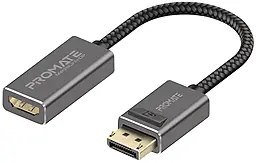 Видео переходник (адаптер) DisplayPort - HDMI v2.0 4k 60hz 0.2m gray (medialink-dp) Promate - фото Видео переходник (адаптер) DisplayPort - HDMI v2.0 4k 60hz 0.2m gray (medialink-dp) Promate