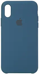 Чехол Silicone Case для Apple iPhone X, iPhone XS Cosmos Blue - фото Чехол Silicone Case для Apple iPhone X, iPhone XS Cosmos Blue
