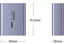 Видео удлиннитель Ugreen CM455 HDMI v1.3 1080p 60hz до 70m gray (20519) - миниатюра 5