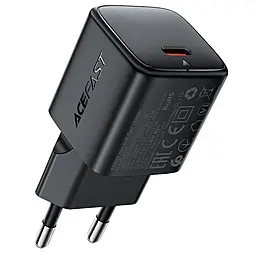Сетевое зарядное устройство AceFast A118 30w GaN PD USB-C ports charger black - фото Сетевое зарядное устройство AceFast A118 30w GaN PD USB-C ports charger black