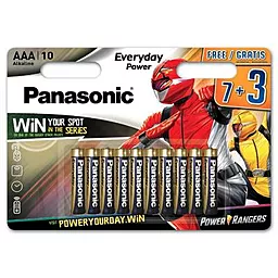 Батарейки Panasonic AAA / LR03 Everyday Power (LR03REE/10B3FPR) Power Rangers 10шт 1.5 V