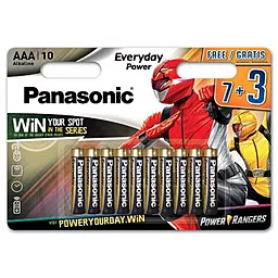 Батарейки Panasonic AAA / LR03 Everyday Power (LR03REE/10B3FPR) Power Rangers 10шт - фото Батарейки Panasonic AAA / LR03 Everyday Power (LR03REE/10B3FPR) Power Rangers 10шт
