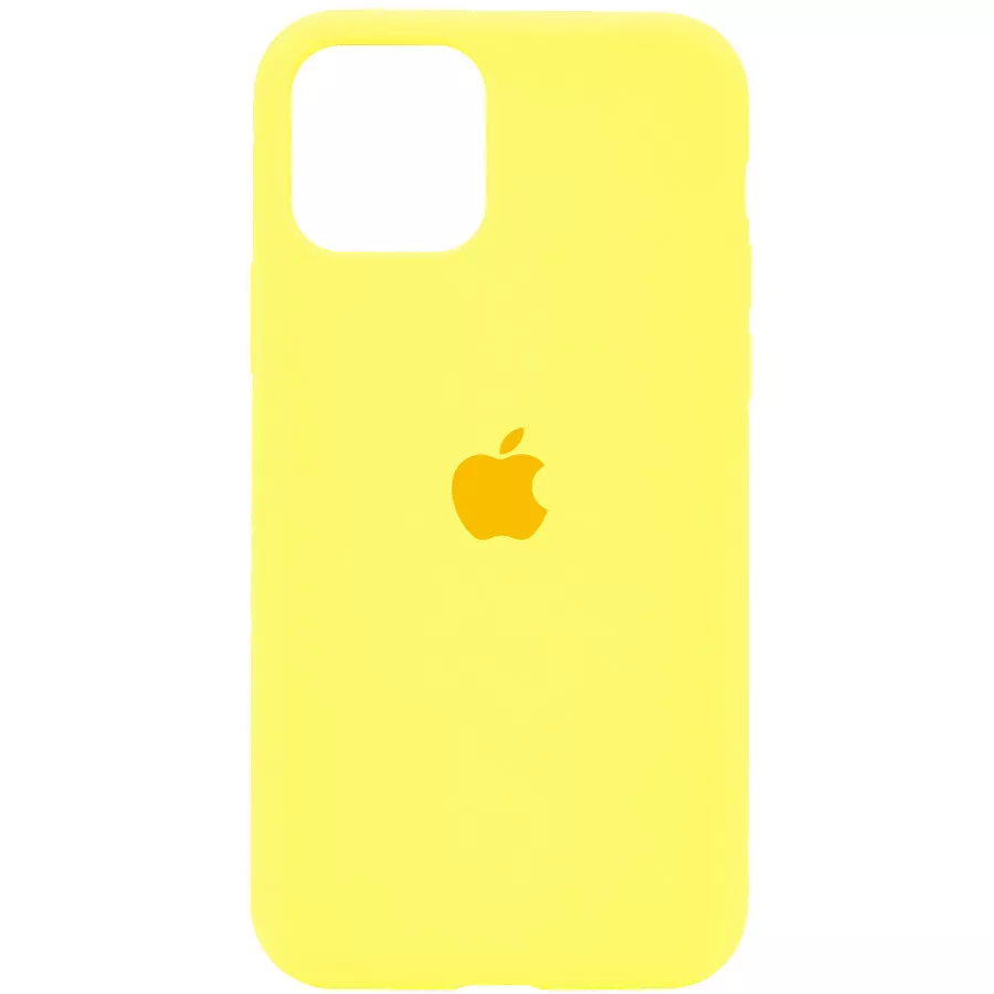 Чехол Silicone Case Full для Apple iPhone 11 Pro Max Yellow - фото 1