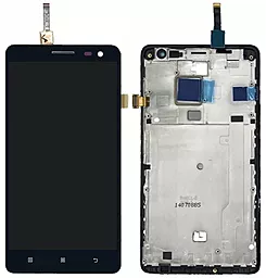Дисплей Lenovo S810T с тачскрином и рамкой, Black