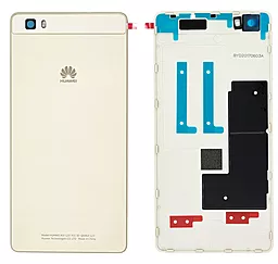 Задня кришка корпусу Huawei P8 Lite (ALE-L21, ALE-L23) зі склом камери Original Gold