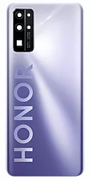 Задняя крышка корпуса Huawei Honor 30 со стеклом камеры, Original Titanium silver - фото Задняя крышка корпуса Huawei Honor 30 со стеклом камеры, Original Titanium silver